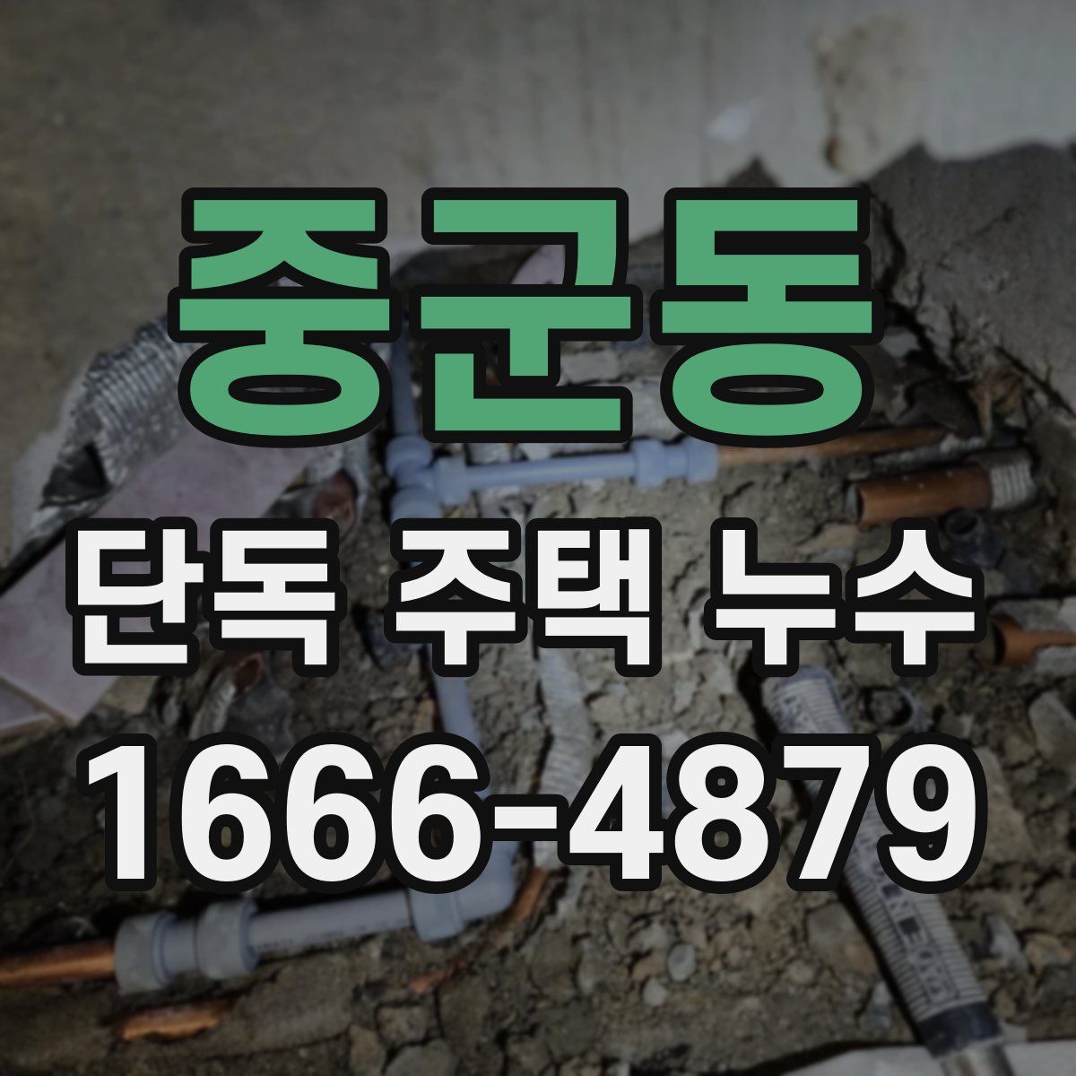 중군동 단독 주택 누수