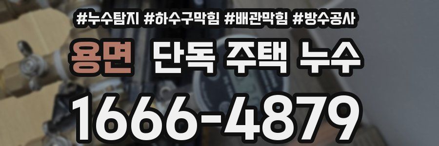 용면 단독 주택 누수