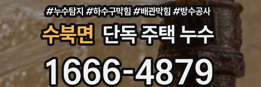 수북면 단독 주택 누수