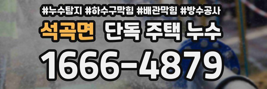 석곡면 단독 주택 누수
