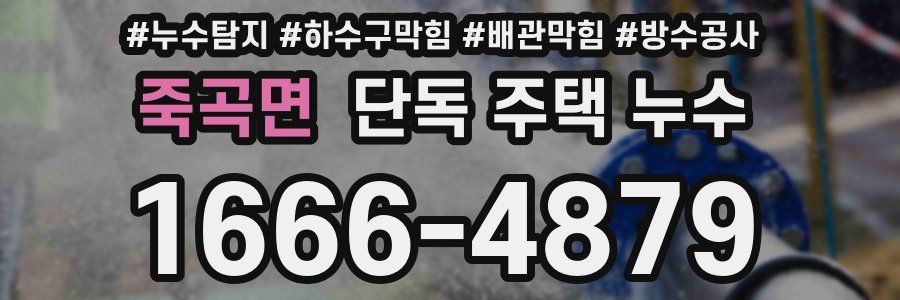 죽곡면 단독 주택 누수