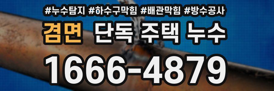 겸면 단독 주택 누수