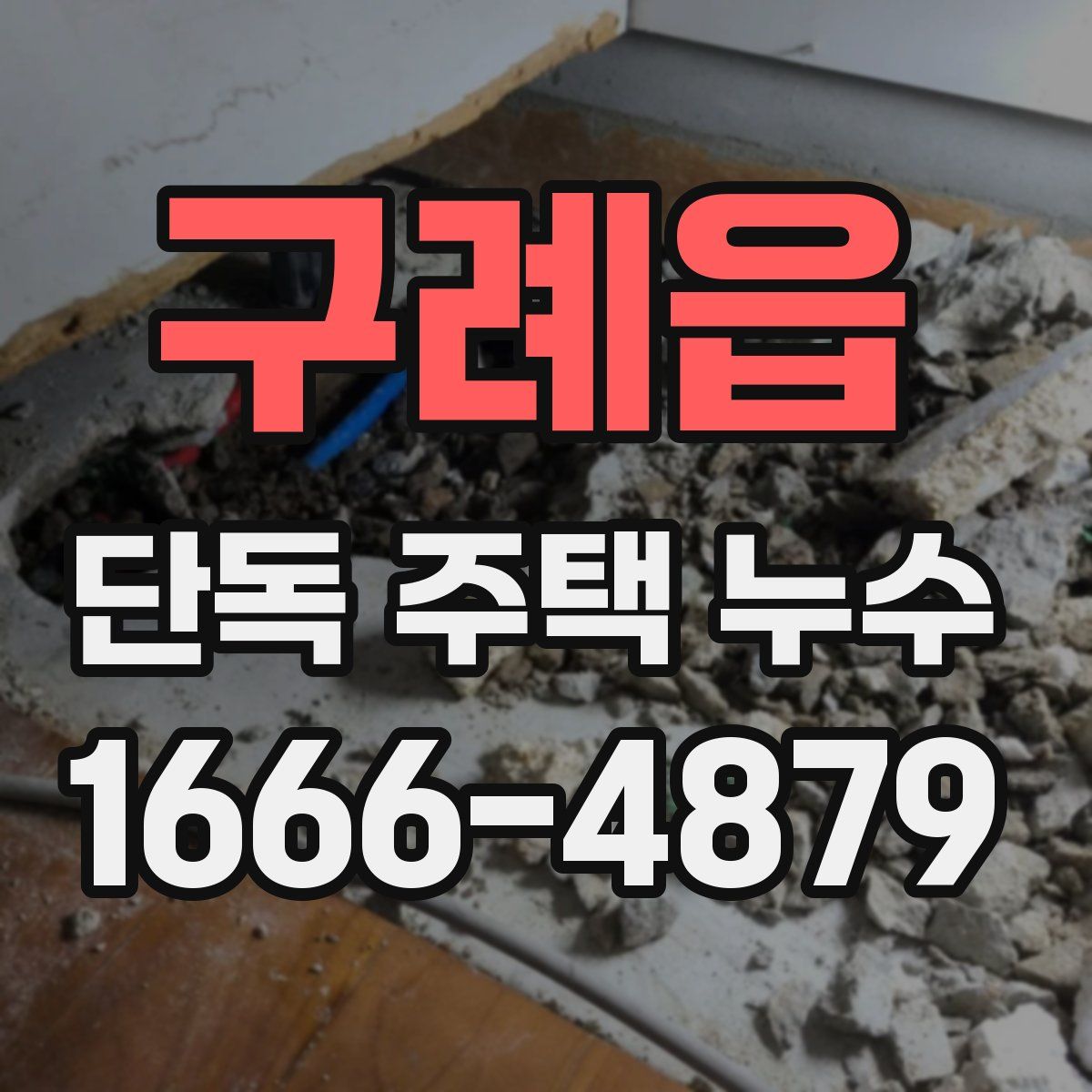구례읍 단독 주택 누수