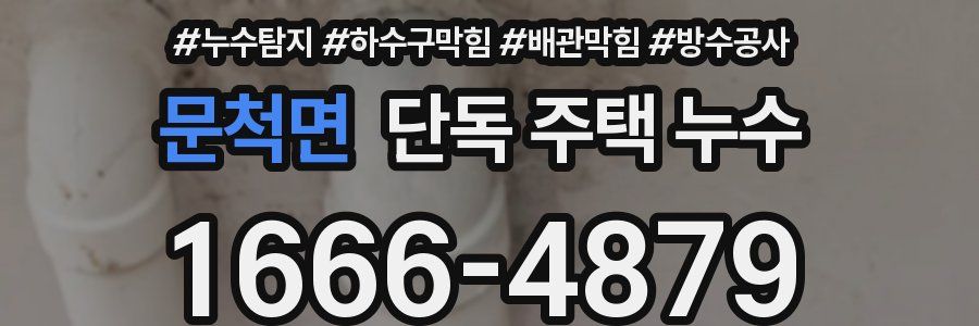 문척면 단독 주택 누수