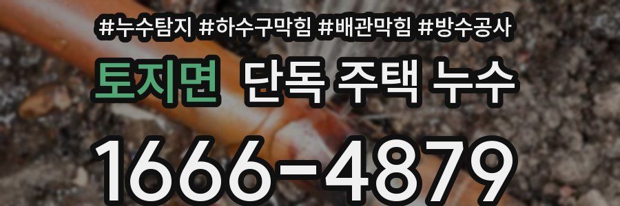 토지면 단독 주택 누수