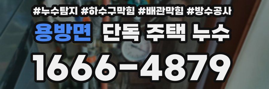 용방면 단독 주택 누수