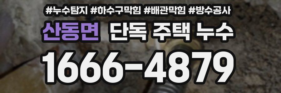 산동면 단독 주택 누수