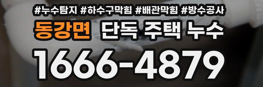 동강면 단독 주택 누수