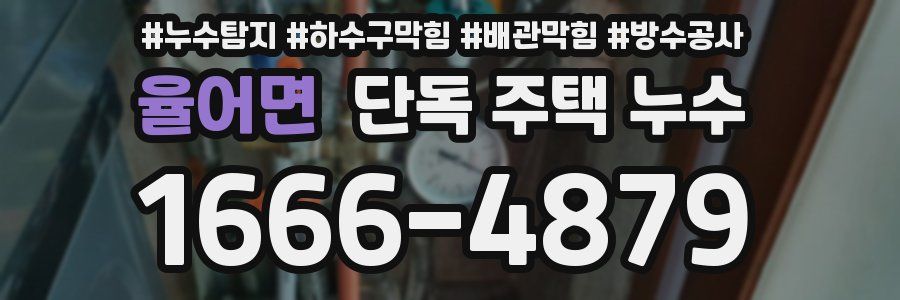 율어면 단독 주택 누수