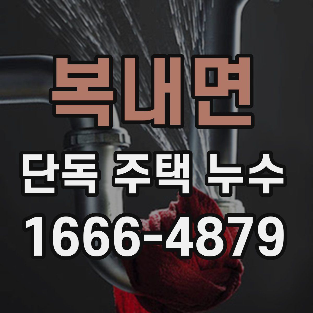 복내면 단독 주택 누수