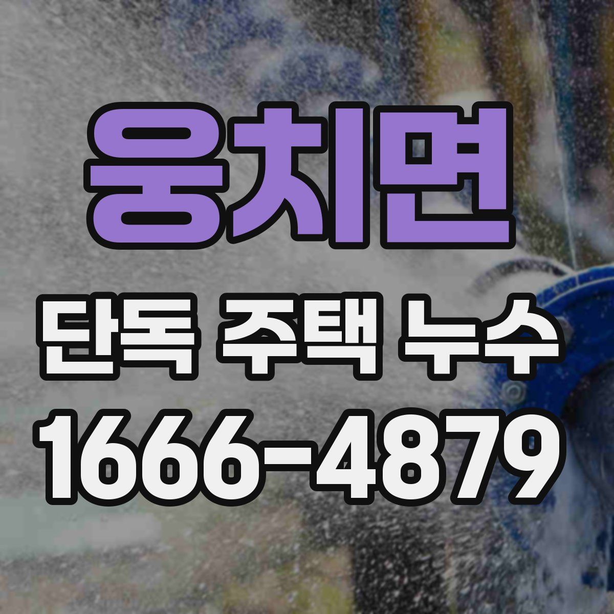 웅치면 단독 주택 누수