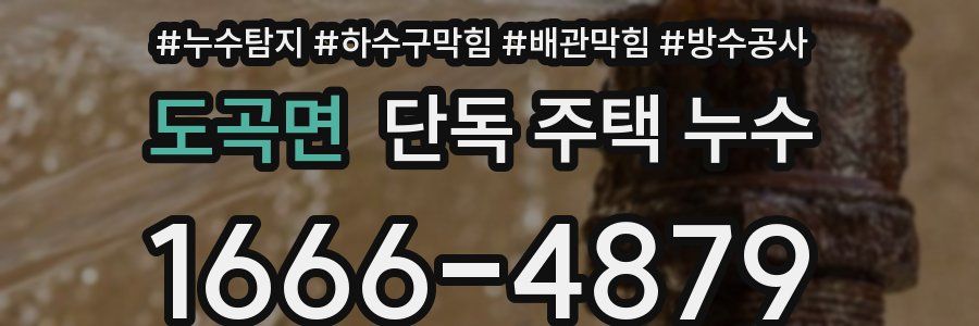 도곡면 단독 주택 누수