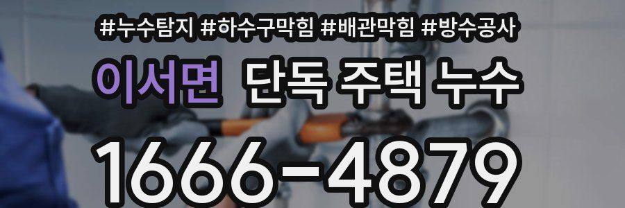 이서면 단독 주택 누수