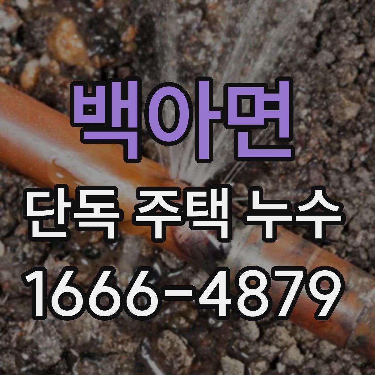백아면 단독 주택 누수