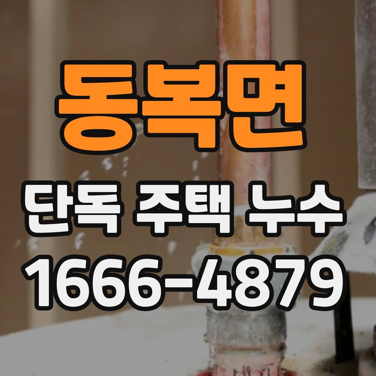 동복면 단독 주택 누수