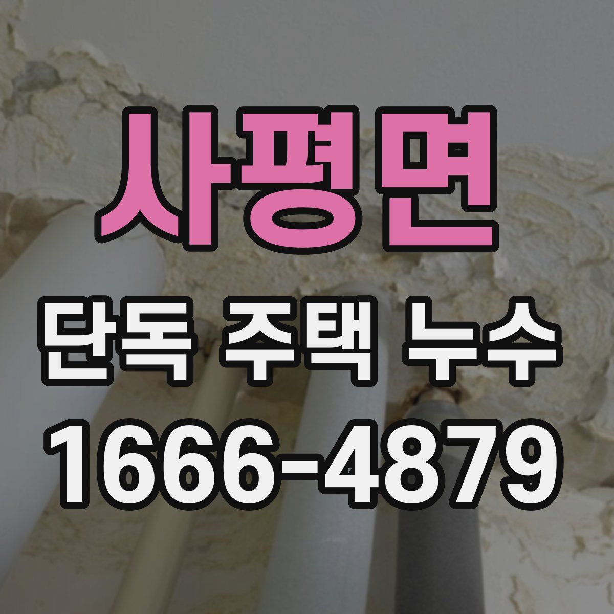 사평면 단독 주택 누수