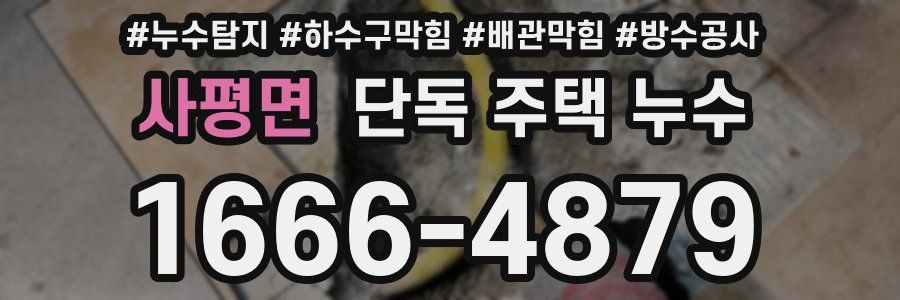 사평면 단독 주택 누수