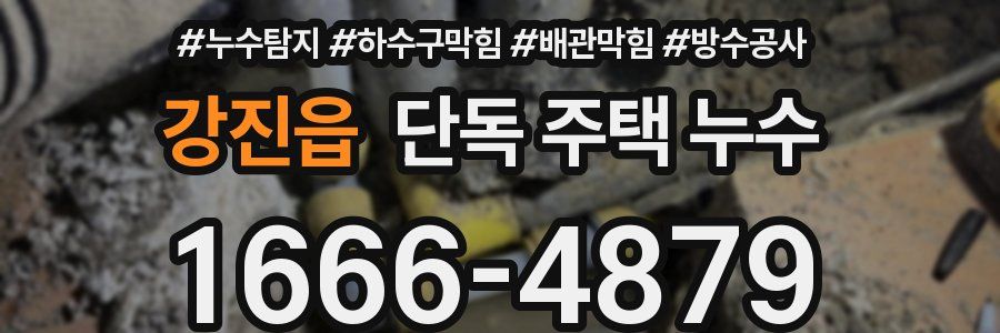 강진읍 단독 주택 누수