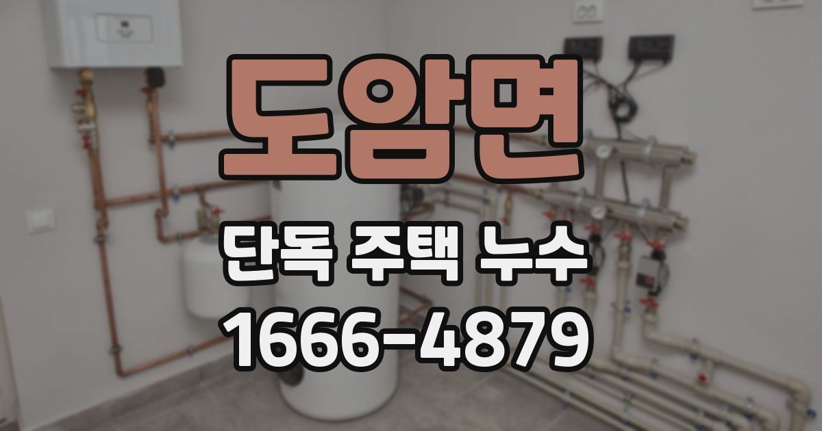 도암면 단독 주택 누수