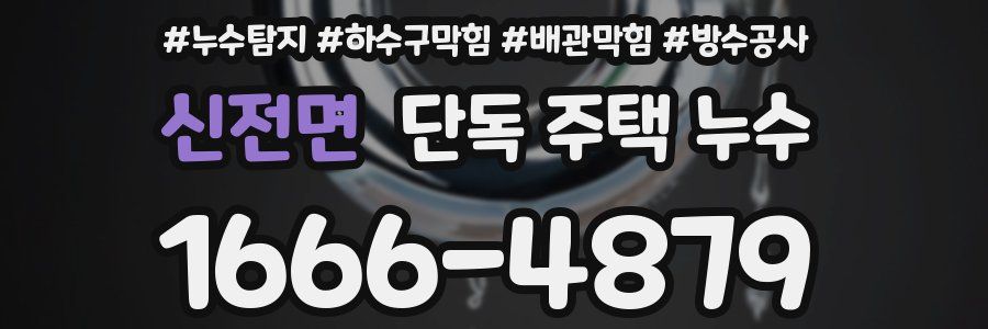 신전면 단독 주택 누수