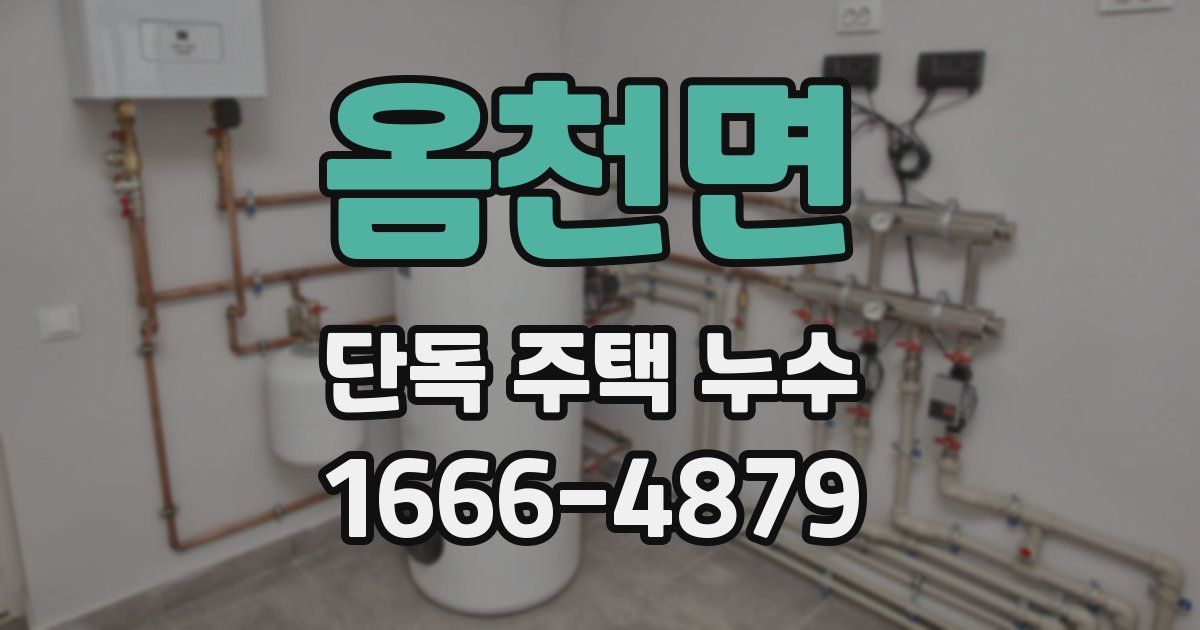 옴천면 단독 주택 누수