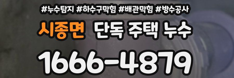 시종면 단독 주택 누수