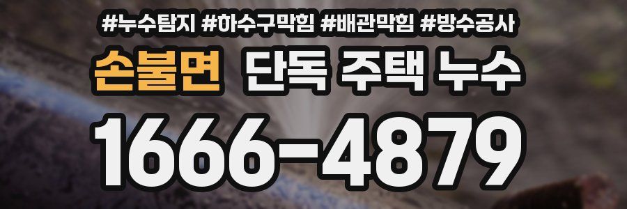 손불면 단독 주택 누수