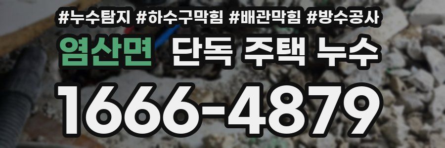 염산면 단독 주택 누수