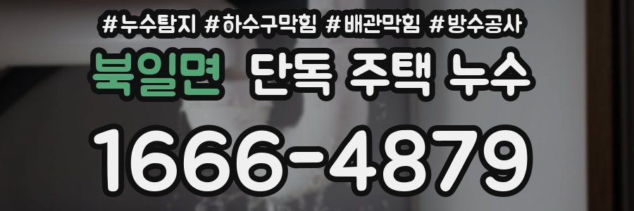 북일면 단독 주택 누수