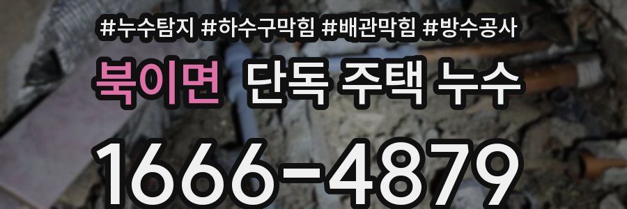 북이면 단독 주택 누수
