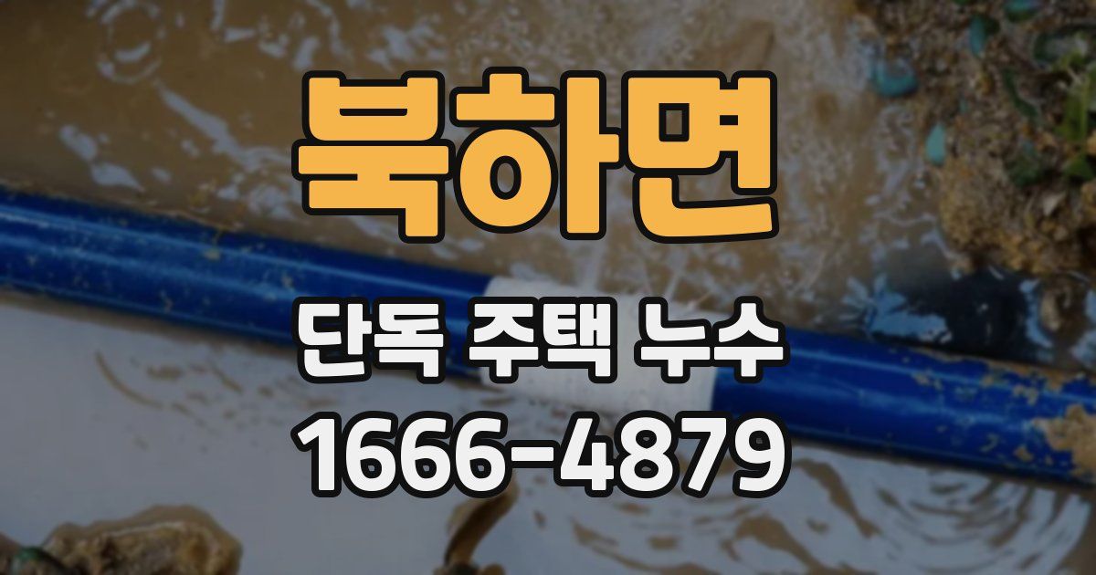 북하면 단독 주택 누수