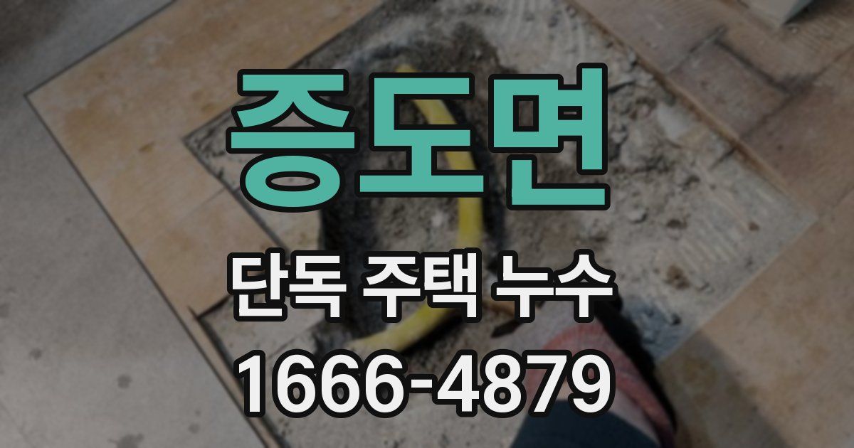 증도면 단독 주택 누수