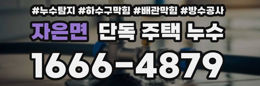 자은면 단독 주택 누수