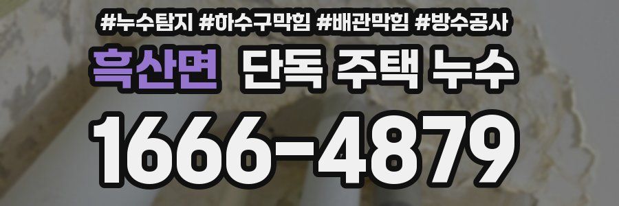 흑산면 단독 주택 누수