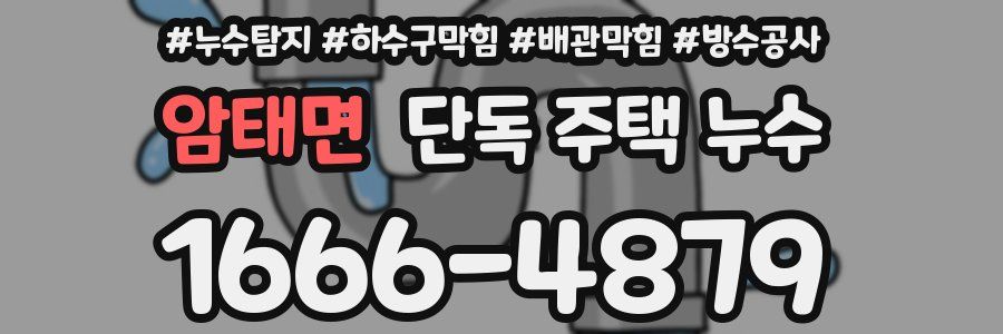 암태면 단독 주택 누수