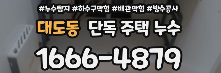 대도동 단독 주택 누수