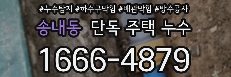 송내동 단독 주택 누수