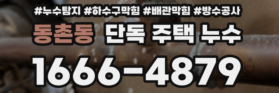 동촌동 단독 주택 누수