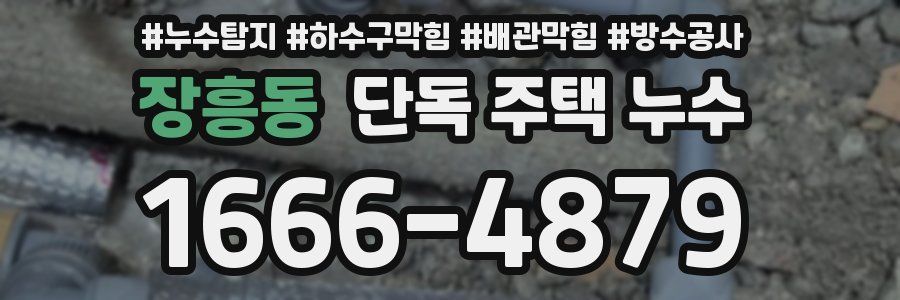 장흥동 단독 주택 누수
