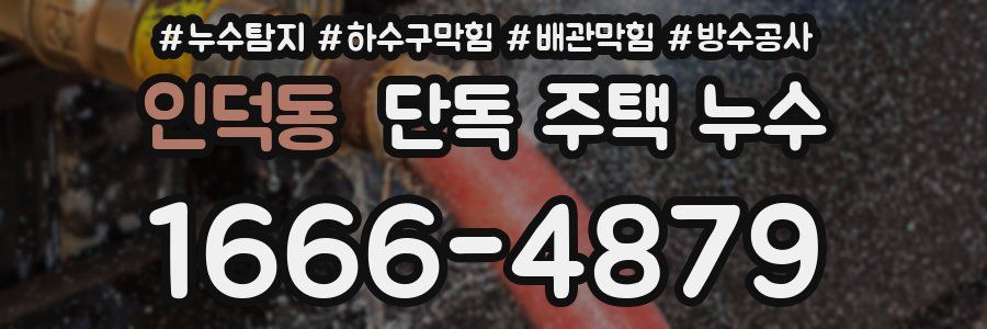 인덕동 단독 주택 누수