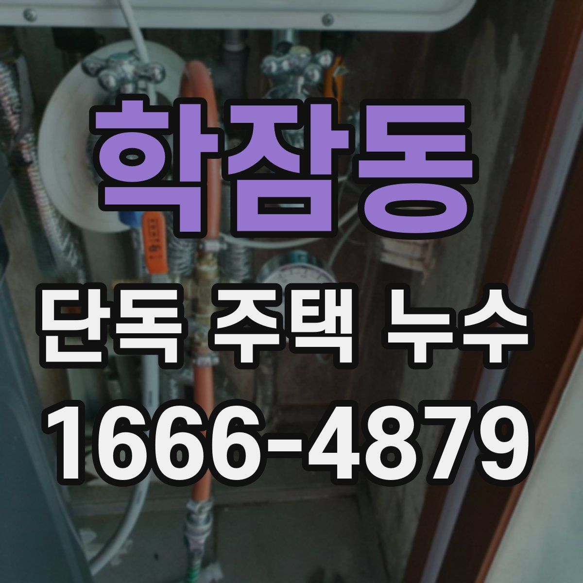 학잠동 단독 주택 누수