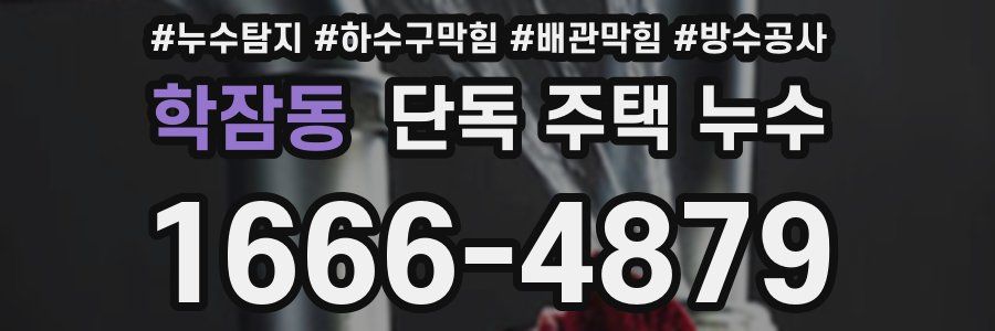 학잠동 단독 주택 누수