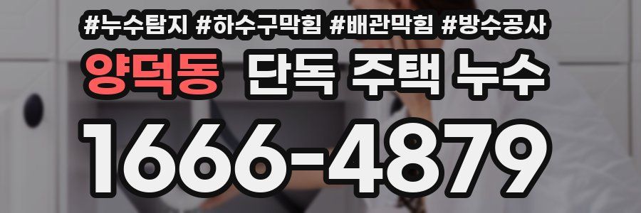양덕동 단독 주택 누수