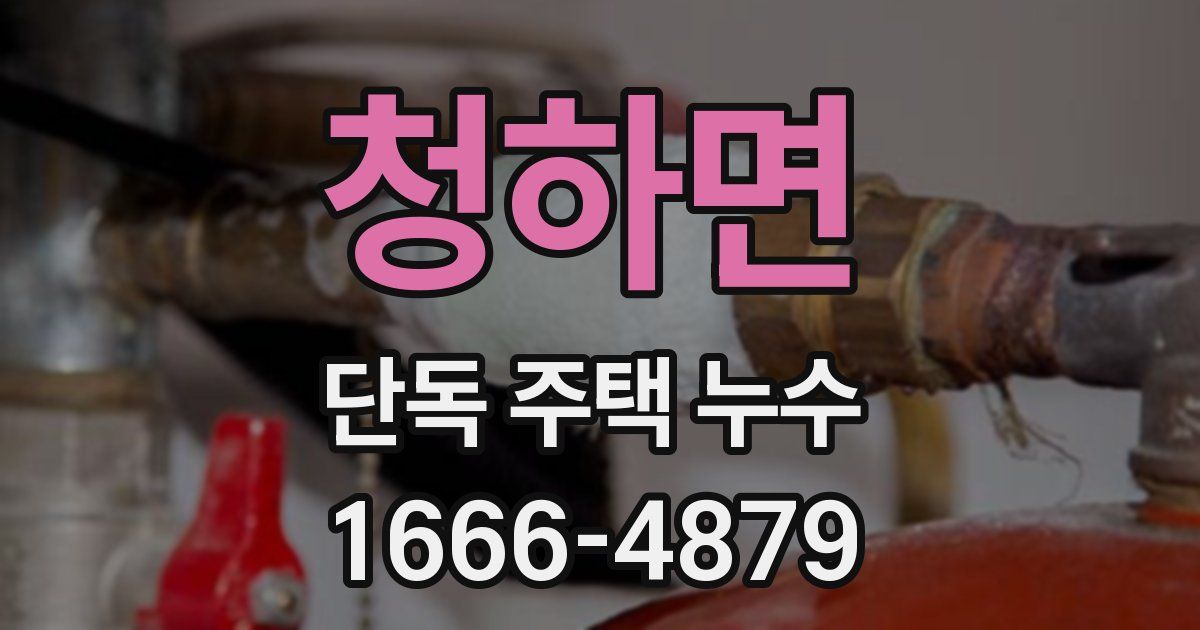 청하면 단독 주택 누수