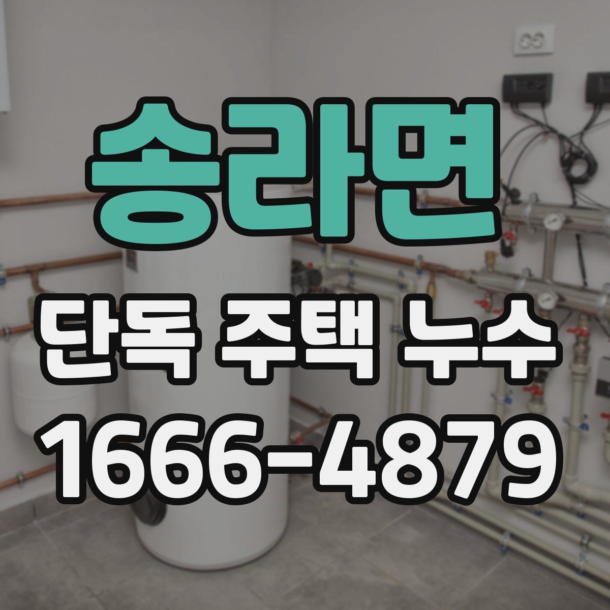 송라면 단독 주택 누수