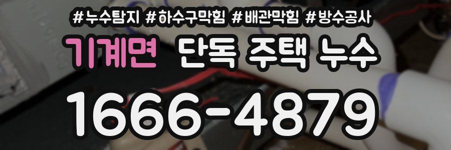 기계면 단독 주택 누수