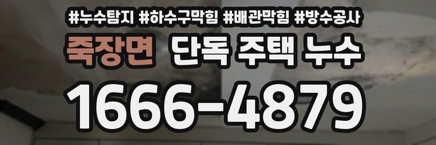 죽장면 단독 주택 누수