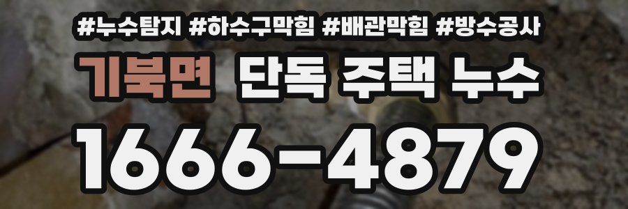 기북면 단독 주택 누수