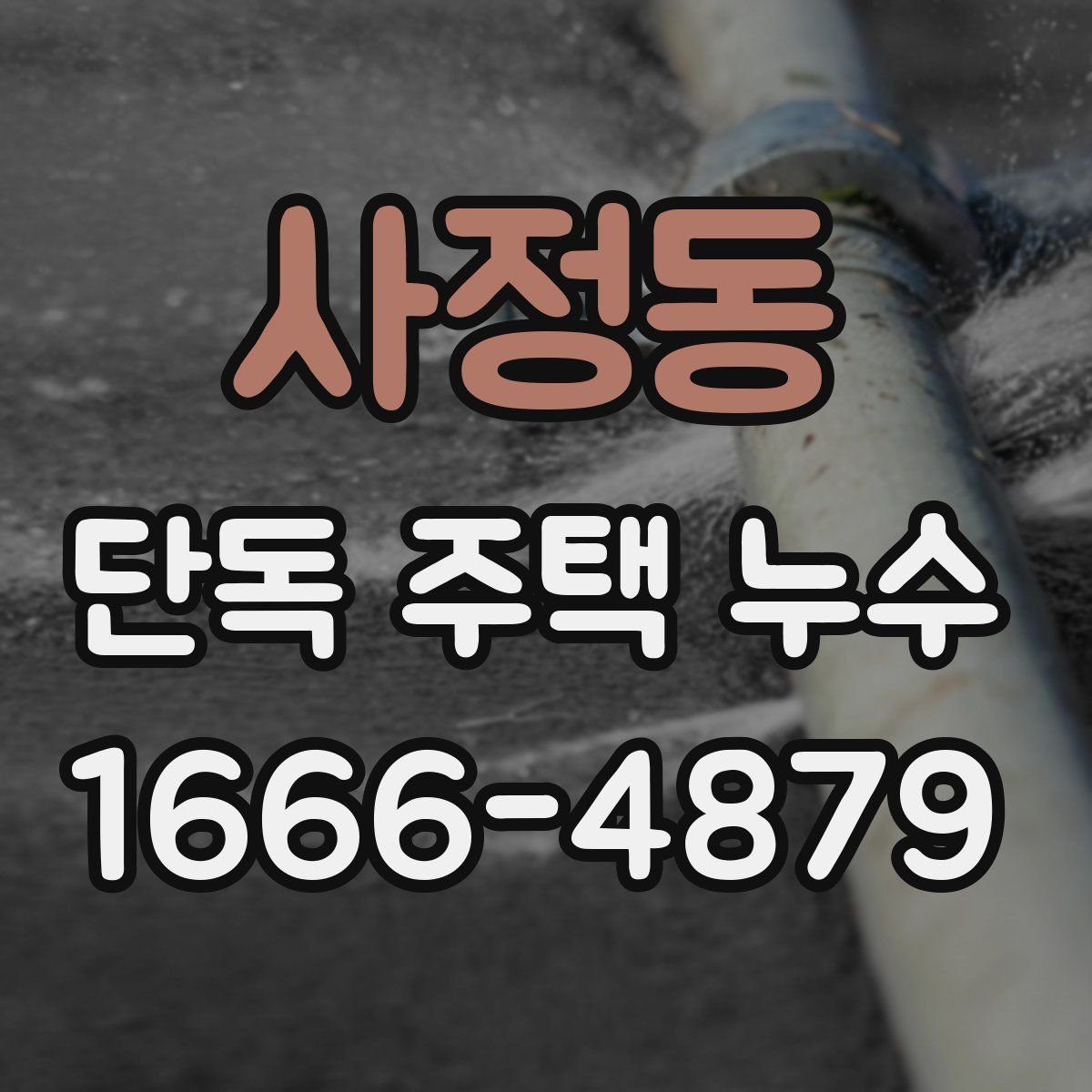 사정동 단독 주택 누수