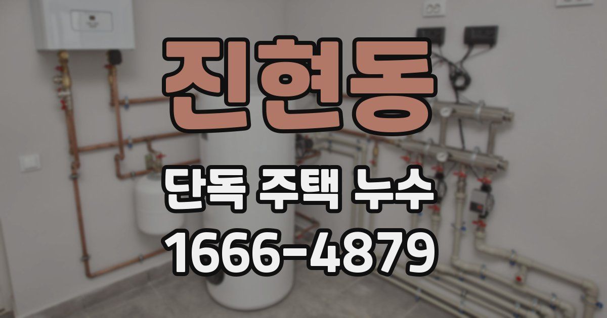 진현동 단독 주택 누수